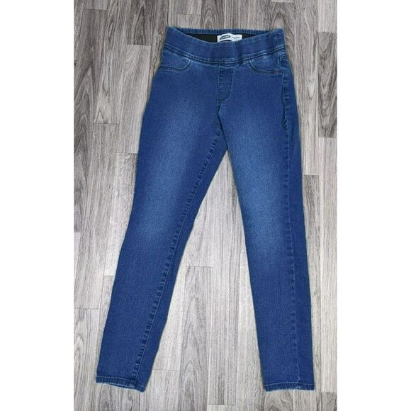 (3/$35) Old Navy Size 2 Short Super Skinny Mid Rise Pull On Stretchy Denim Jeans - Picture 1 of 10